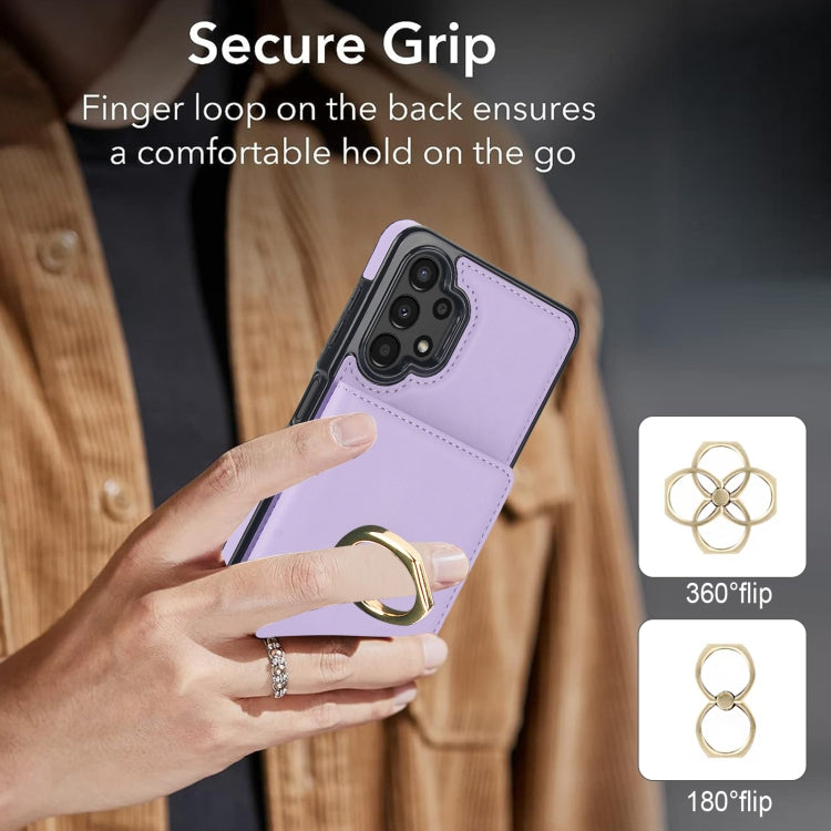 For Samsung Galaxy A13 4G/5G RFID Anti-theft Card Ring Holder Phone Case