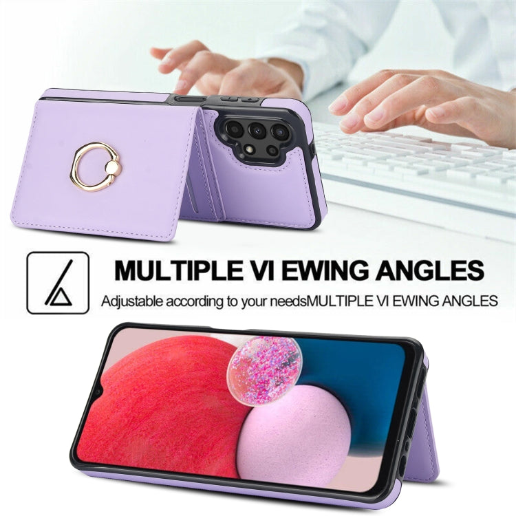 For Samsung Galaxy A13 4G/5G RFID Anti-theft Card Ring Holder Phone Case