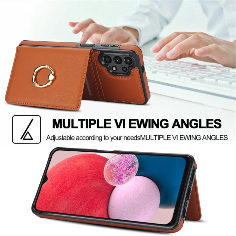 For Samsung Galaxy A13 4G/5G RFID Anti-theft Card Ring Holder Phone Case