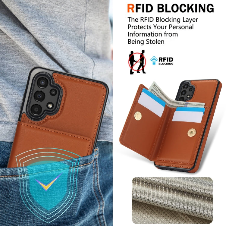 For Samsung Galaxy A13 4G/5G RFID Anti-theft Card Ring Holder Phone Case