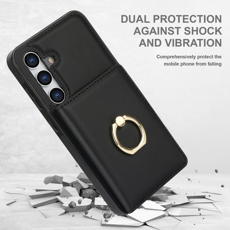 For Samsung Galaxy A15 4G/5G RFID Anti-theft Card Ring Holder Phone Case