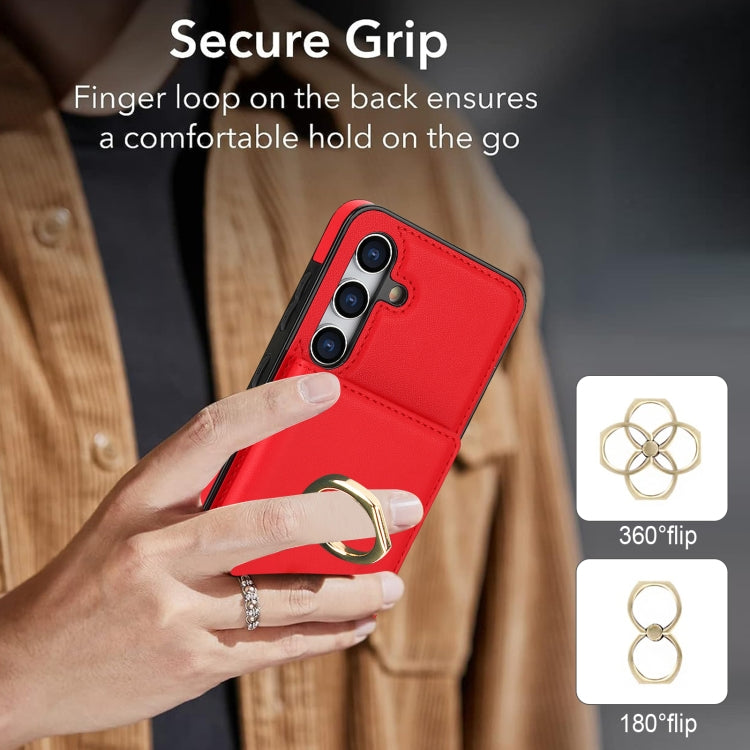 For Samsung Galaxy A15 4G/5G RFID Anti-theft Card Ring Holder Phone Case