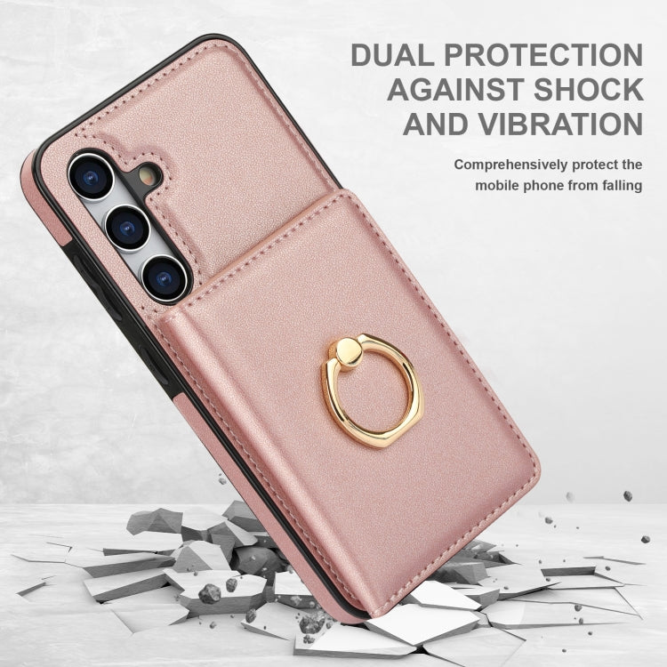 For Samsung Galaxy A15 4G/5G RFID Anti-theft Card Ring Holder Phone Case