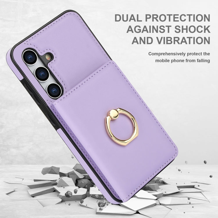 For Samsung Galaxy A15 4G/5G RFID Anti-theft Card Ring Holder Phone Case