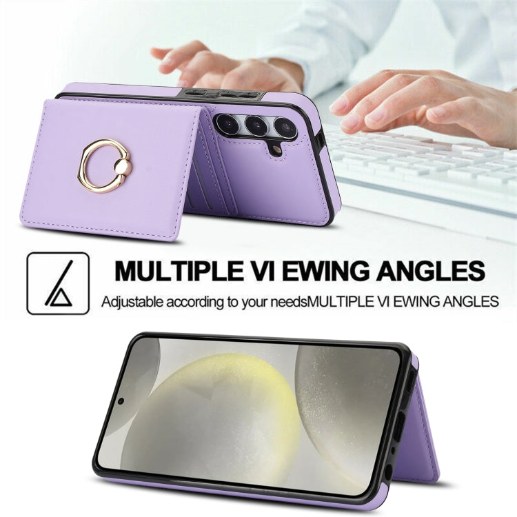 For Samsung Galaxy A15 4G/5G RFID Anti-theft Card Ring Holder Phone Case