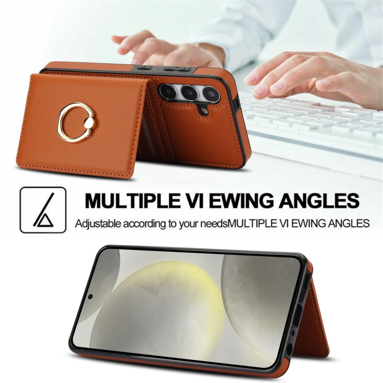 For Samsung Galaxy A15 4G/5G RFID Anti-theft Card Ring Holder Phone Case