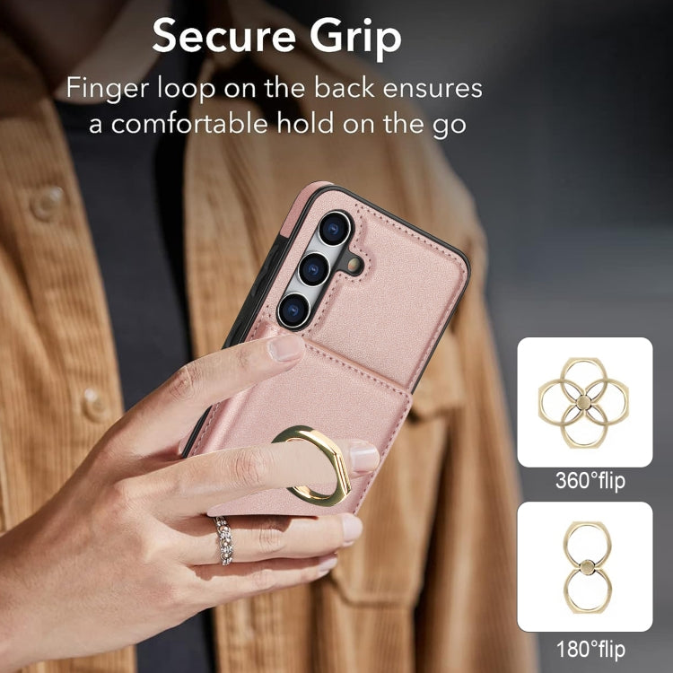 For Samsung Galaxy A55 RFID Anti-theft Card Ring Holder Phone Case