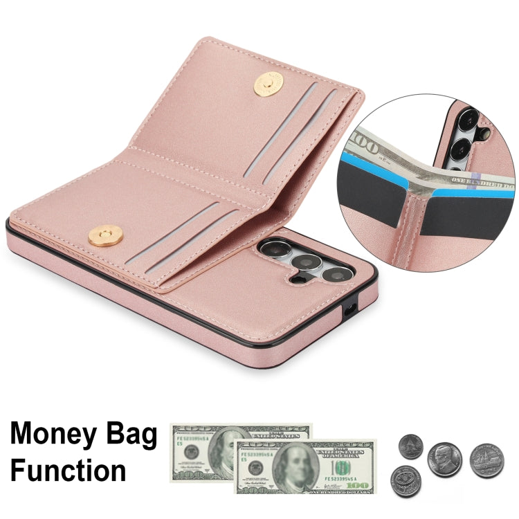 For Samsung Galaxy A55 RFID Anti-theft Card Ring Holder Phone Case