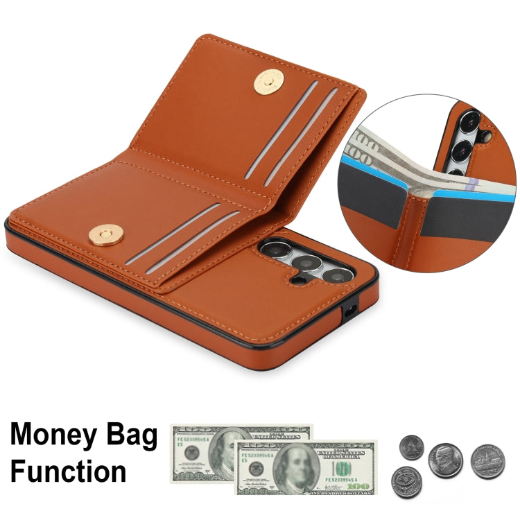 For Samsung Galaxy A55 RFID Anti-theft Card Ring Holder Phone Case
