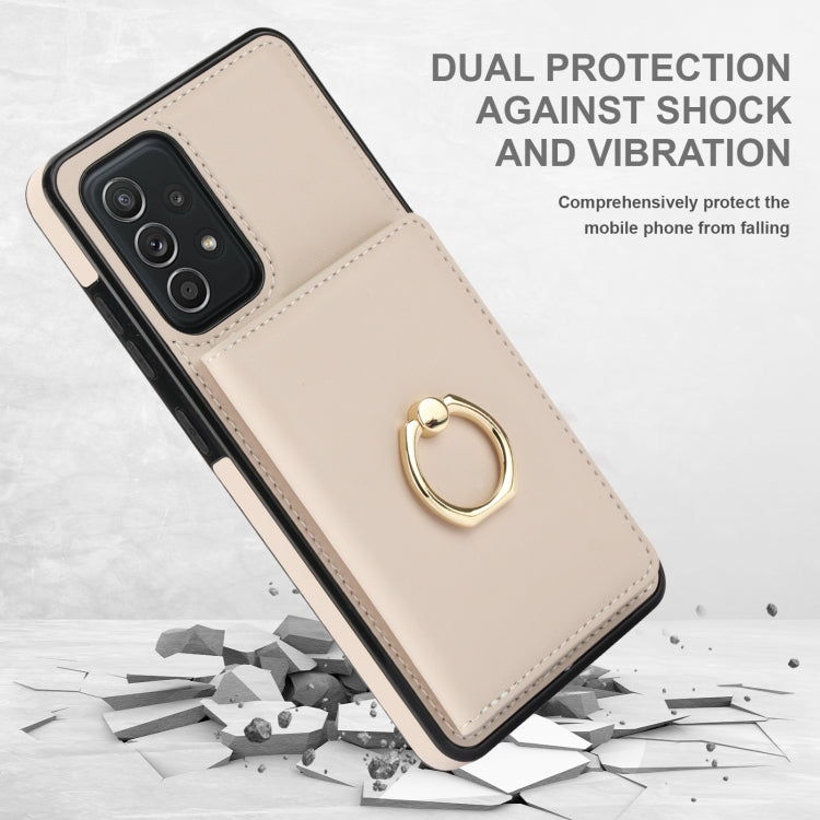 For Samsung Galaxy A52 4G/5G RFID Anti-theft Card Ring Holder Phone Case