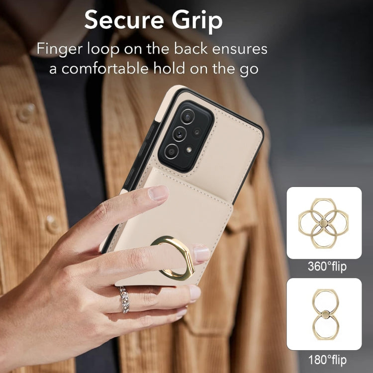For Samsung Galaxy A52 4G/5G RFID Anti-theft Card Ring Holder Phone Case