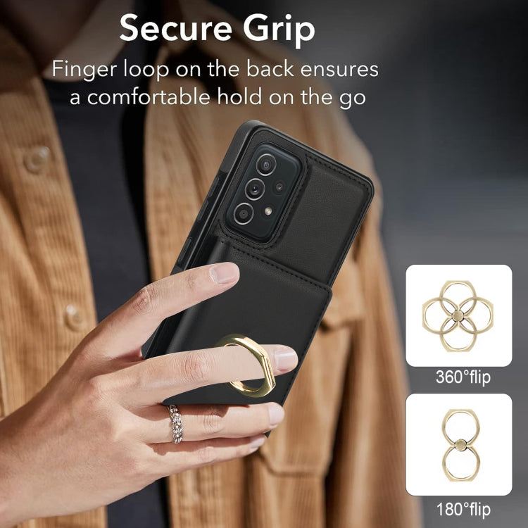 For Samsung Galaxy A52 4G/5G RFID Anti-theft Card Ring Holder Phone Case