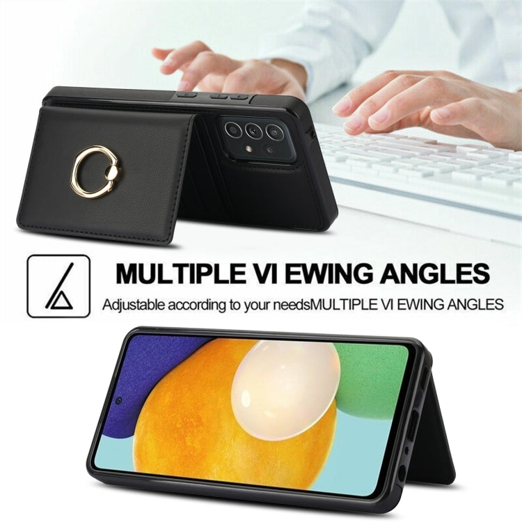 For Samsung Galaxy A72 4G/5G RFID Anti-theft Card Ring Holder Phone Case