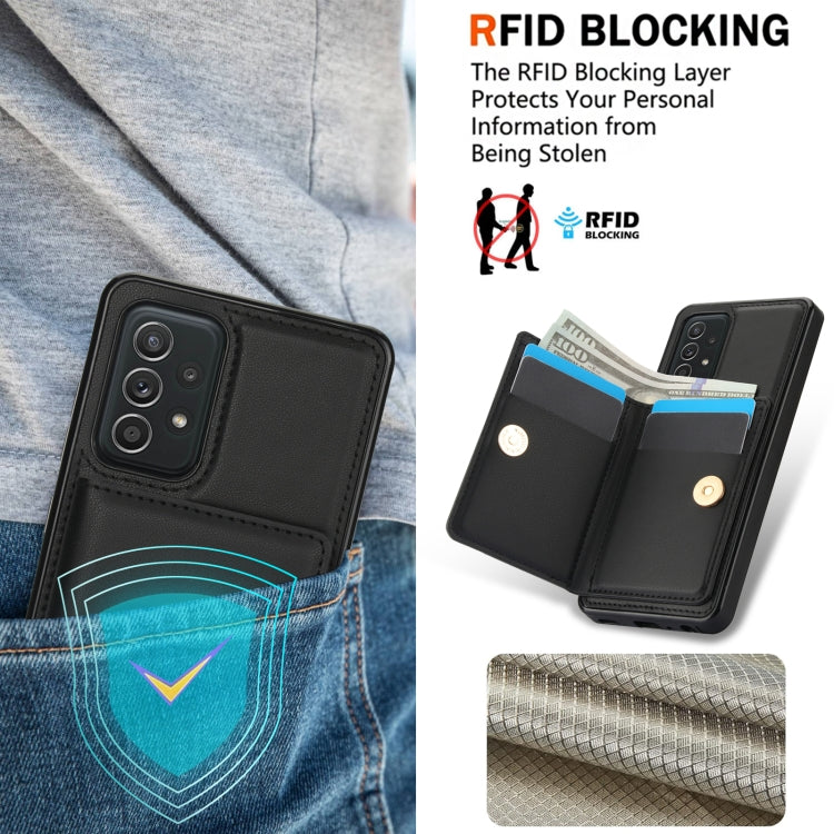 For Samsung Galaxy A72 4G/5G RFID Anti-theft Card Ring Holder Phone Case