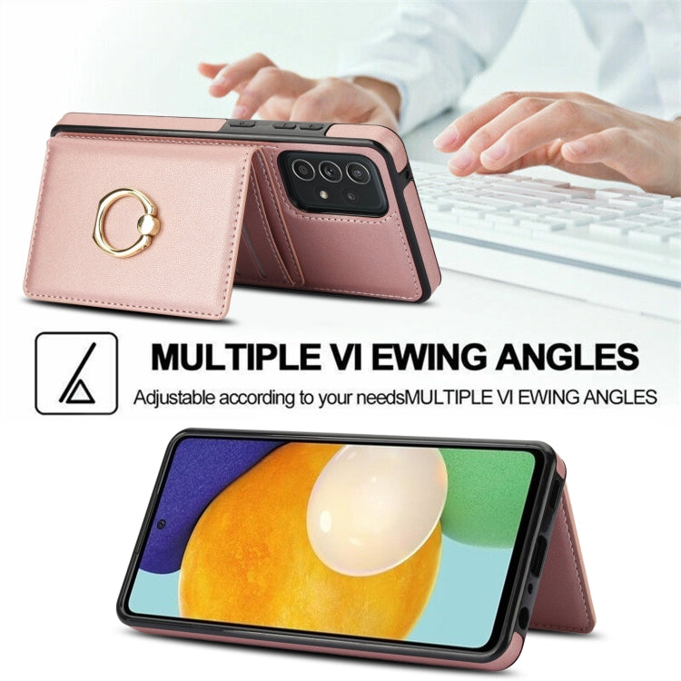 For Samsung Galaxy A72 4G/5G RFID Anti-theft Card Ring Holder Phone Case