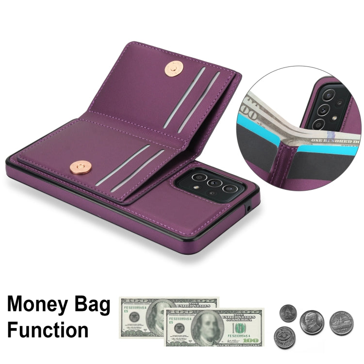 For Samsung Galaxy A72 4G/5G RFID Anti-theft Card Ring Holder Phone Case