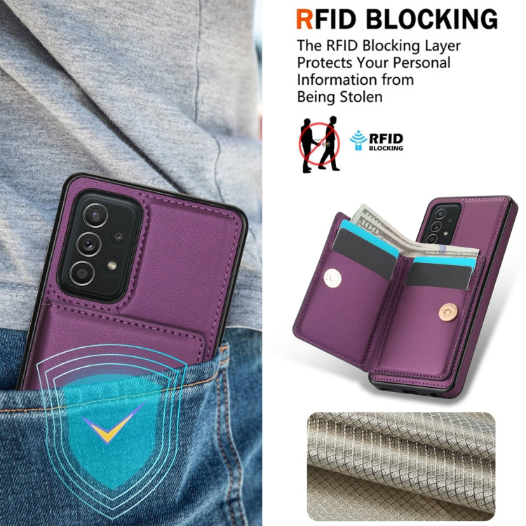 For Samsung Galaxy A72 4G/5G RFID Anti-theft Card Ring Holder Phone Case