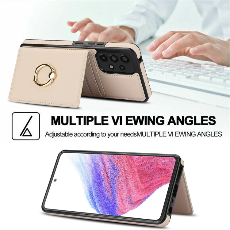 For Samsung Galaxy A53 4G/5G RFID Anti-theft Card Ring Holder Phone Case