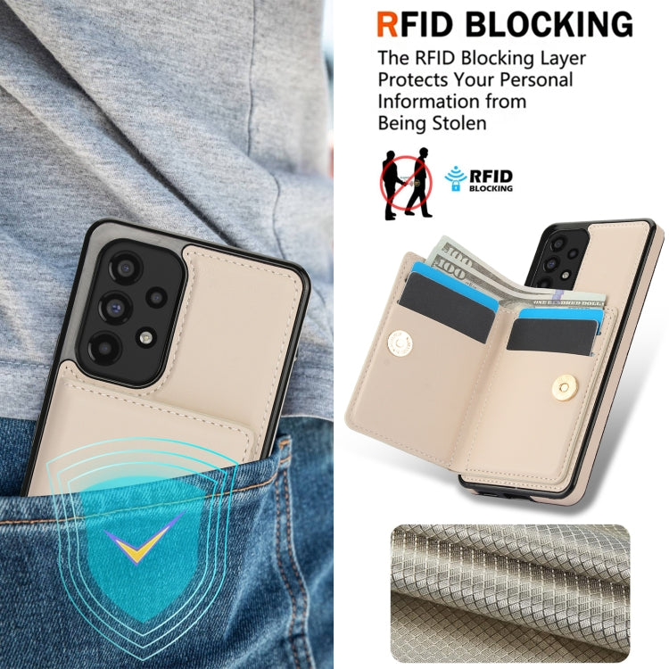 For Samsung Galaxy A53 4G/5G RFID Anti-theft Card Ring Holder Phone Case