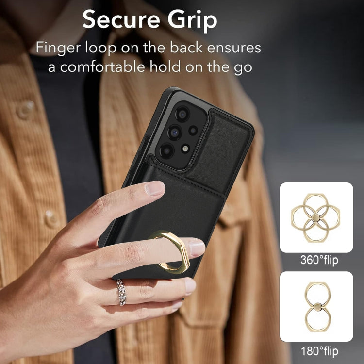For Samsung Galaxy A53 4G/5G RFID Anti-theft Card Ring Holder Phone Case