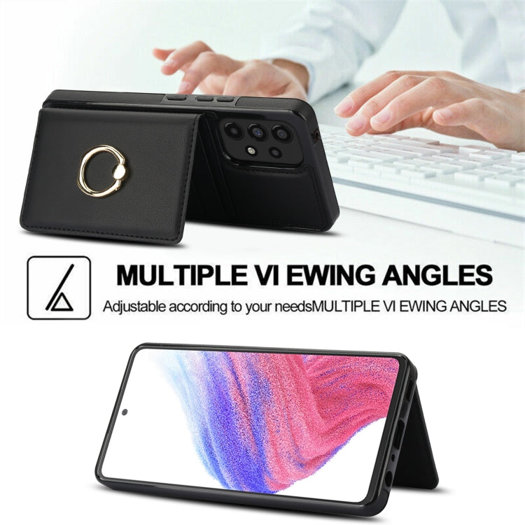 For Samsung Galaxy A53 4G/5G RFID Anti-theft Card Ring Holder Phone Case