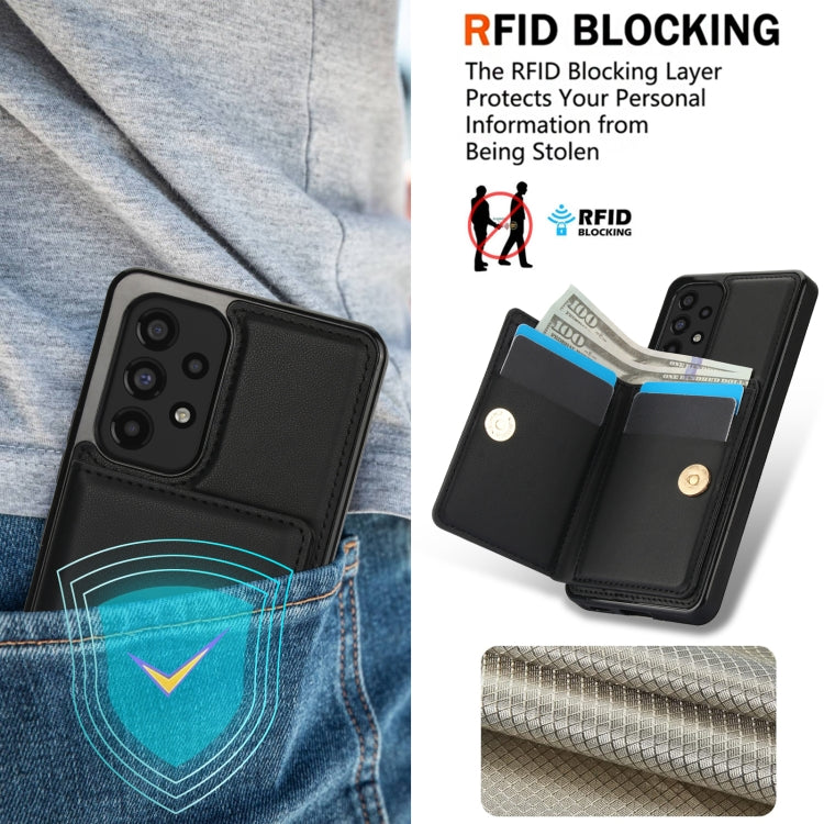 For Samsung Galaxy A53 4G/5G RFID Anti-theft Card Ring Holder Phone Case