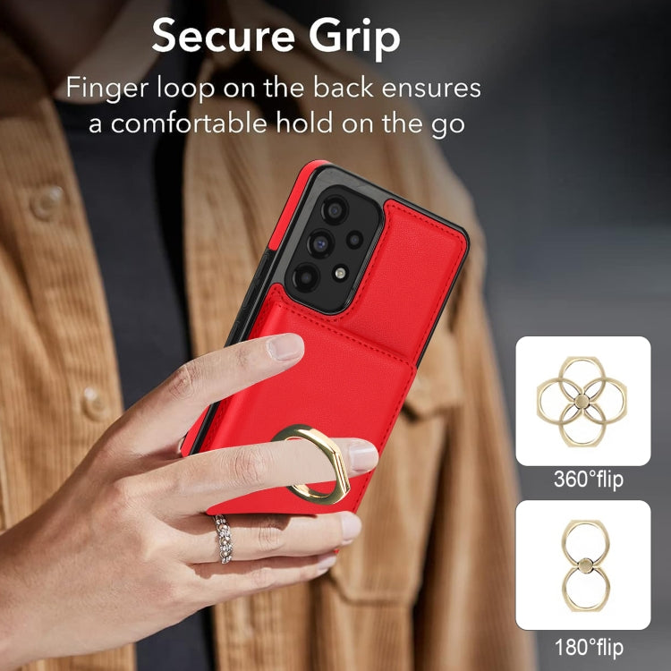 For Samsung Galaxy A53 4G/5G RFID Anti-theft Card Ring Holder Phone Case