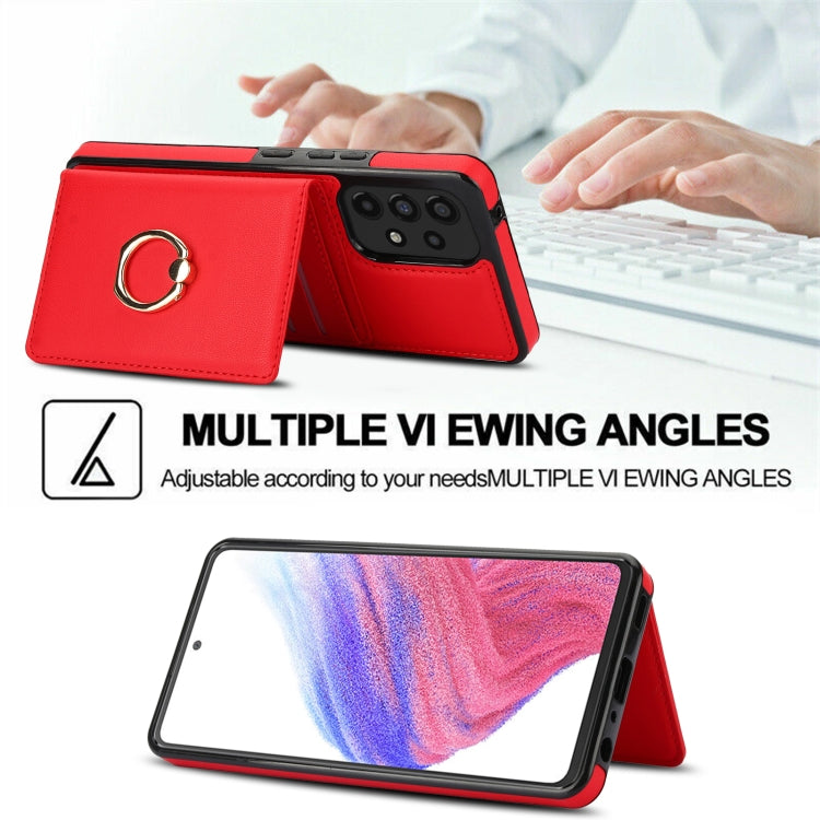 For Samsung Galaxy A53 4G/5G RFID Anti-theft Card Ring Holder Phone Case