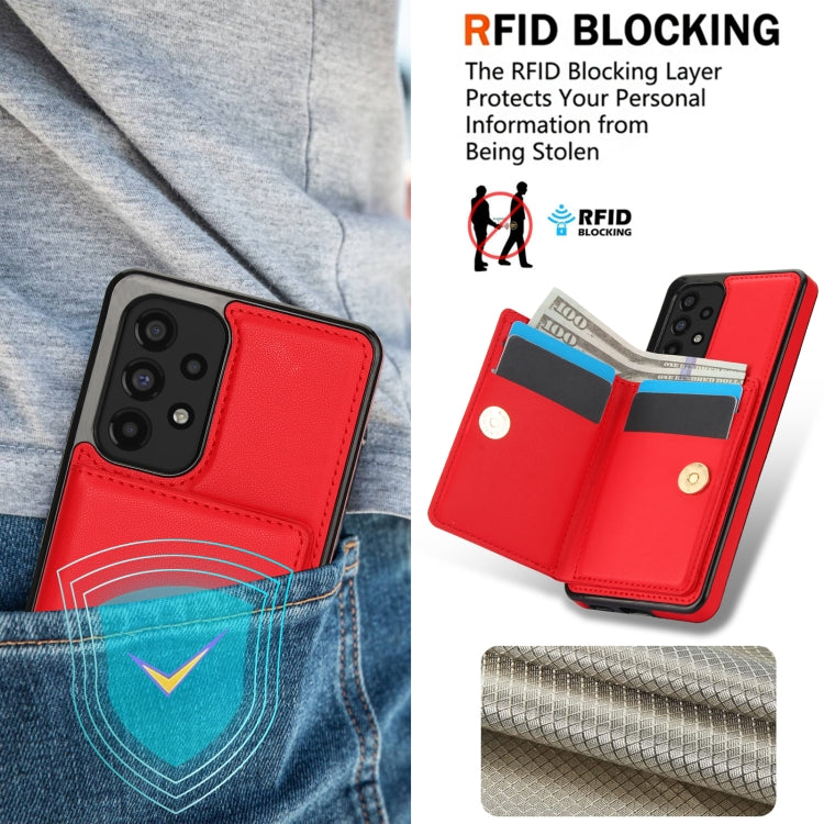 For Samsung Galaxy A53 4G/5G RFID Anti-theft Card Ring Holder Phone Case