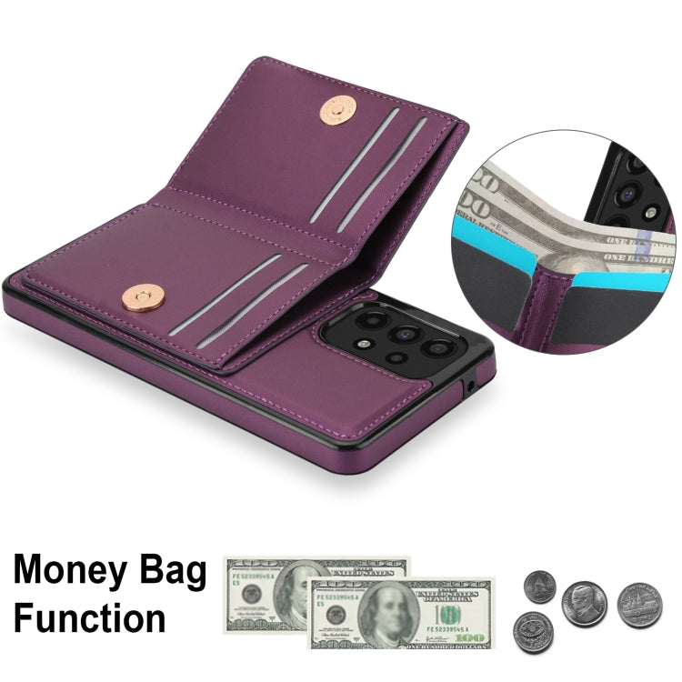 For Samsung Galaxy A53 4G/5G RFID Anti-theft Card Ring Holder Phone Case