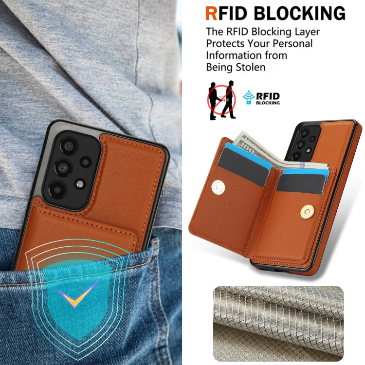 For Samsung Galaxy A53 4G/5G RFID Anti-theft Card Ring Holder Phone Case