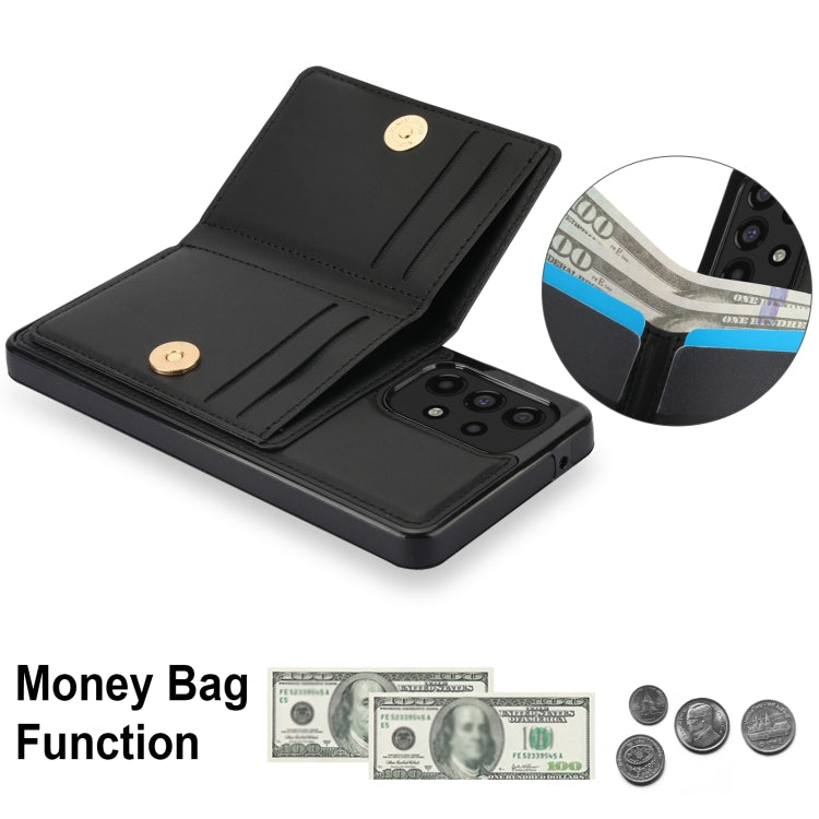 For Samsung Galaxy A73 4G/5G RFID Anti-theft Card Ring Holder Phone Case