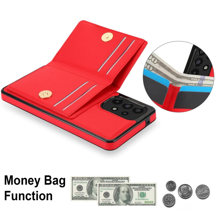 For Samsung Galaxy A73 4G/5G RFID Anti-theft Card Ring Holder Phone Case
