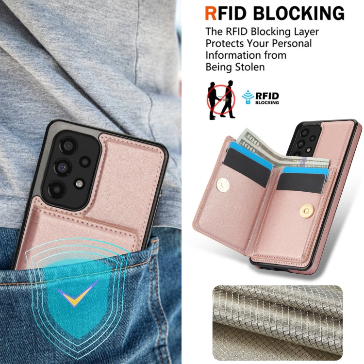 For Samsung Galaxy A73 4G/5G RFID Anti-theft Card Ring Holder Phone Case