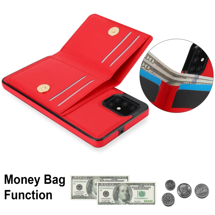 For Samsung Galaxy A51 4G RFID Anti-theft Card Ring Holder Phone Case