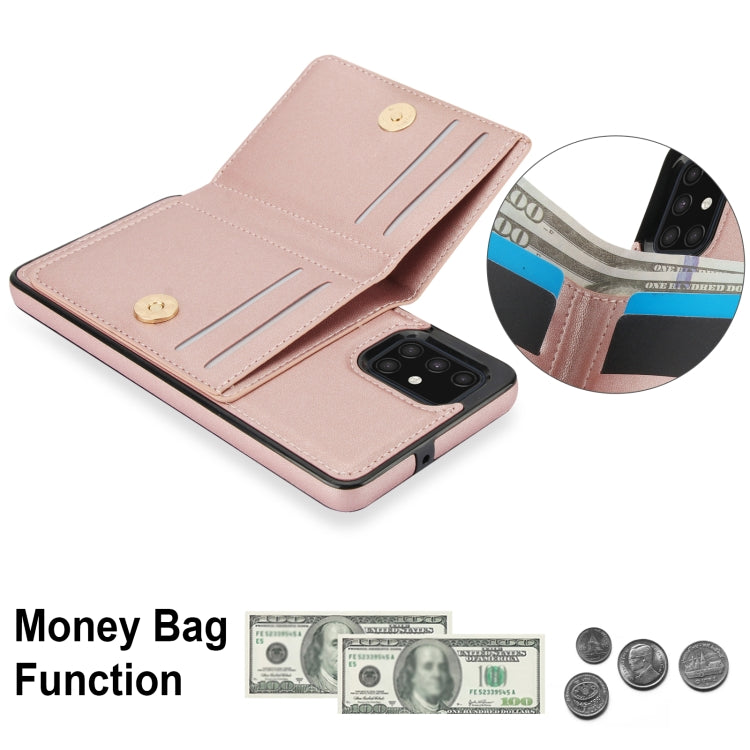 For Samsung Galaxy A51 4G RFID Anti-theft Card Ring Holder Phone Case