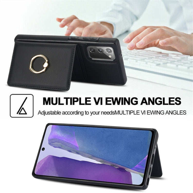 For Samsung Galaxy Note20 Ultra RFID Anti-theft Card Ring Holder Phone Case