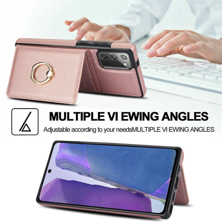 For Samsung Galaxy Note20 Ultra RFID Anti-theft Card Ring Holder Phone Case