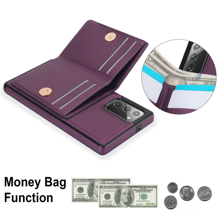 For Samsung Galaxy Note20 Ultra RFID Anti-theft Card Ring Holder Phone Case