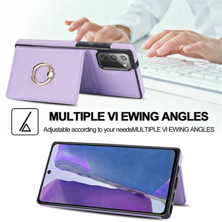 For Samsung Galaxy Note20 Ultra RFID Anti-theft Card Ring Holder Phone Case