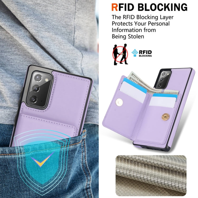 For Samsung Galaxy Note20 Ultra RFID Anti-theft Card Ring Holder Phone Case