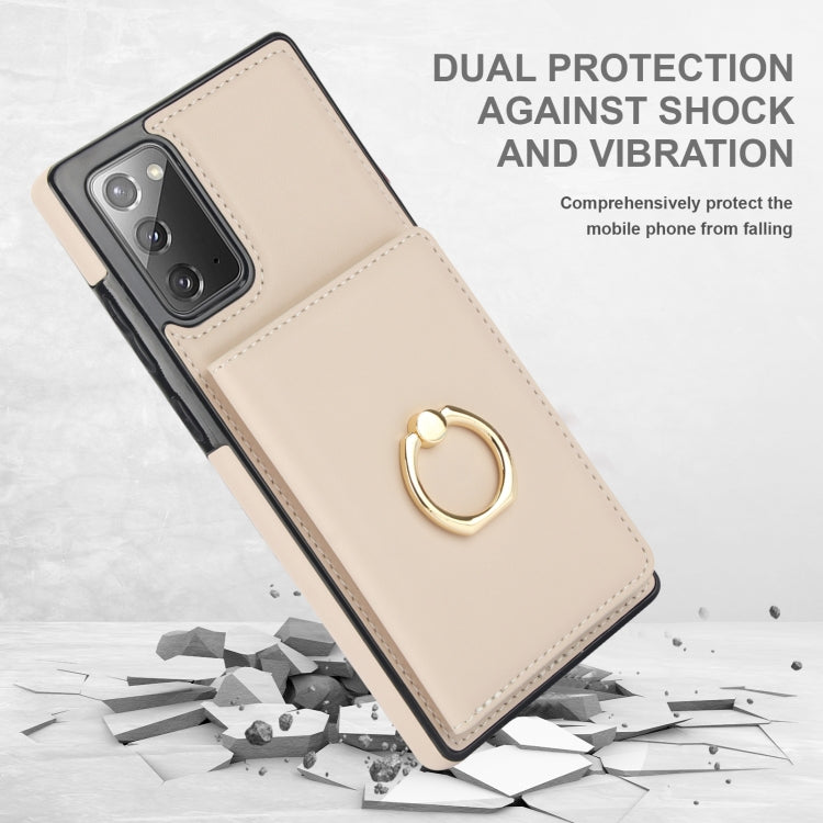 For Samsung Galaxy Note20 RFID Anti-theft Card Ring Holder Phone Case