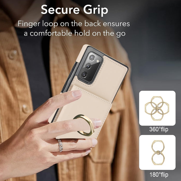 For Samsung Galaxy Note20 RFID Anti-theft Card Ring Holder Phone Case