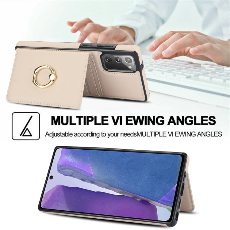 For Samsung Galaxy Note20 RFID Anti-theft Card Ring Holder Phone Case