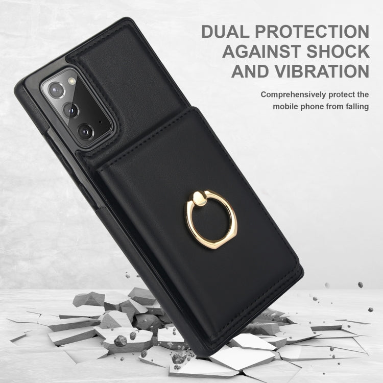 For Samsung Galaxy Note20 RFID Anti-theft Card Ring Holder Phone Case