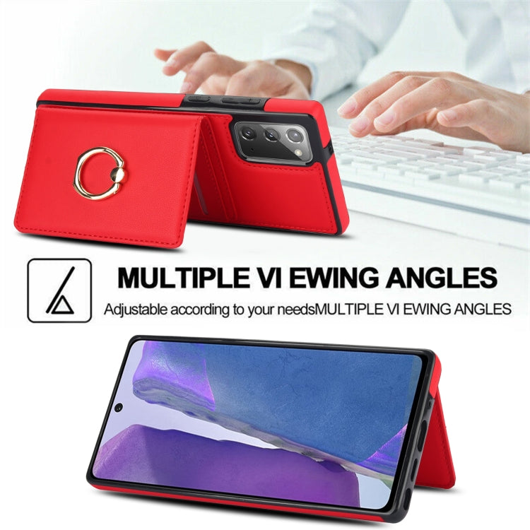 For Samsung Galaxy Note20 RFID Anti-theft Card Ring Holder Phone Case