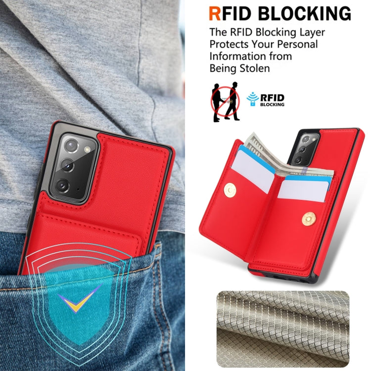For Samsung Galaxy Note20 RFID Anti-theft Card Ring Holder Phone Case