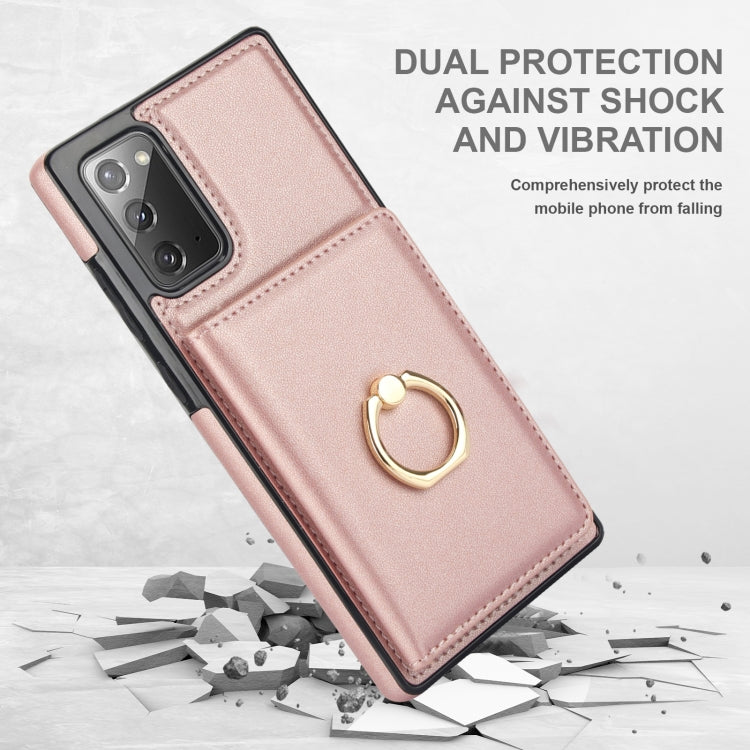 For Samsung Galaxy Note20 RFID Anti-theft Card Ring Holder Phone Case