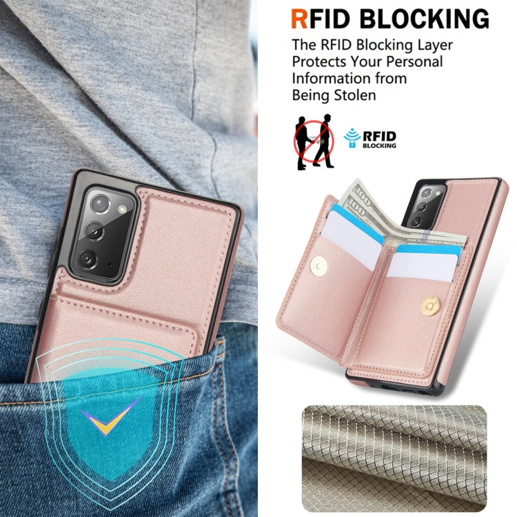 For Samsung Galaxy Note20 RFID Anti-theft Card Ring Holder Phone Case