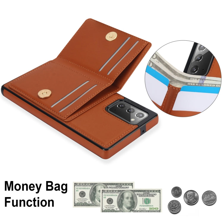 For Samsung Galaxy Note20 RFID Anti-theft Card Ring Holder Phone Case